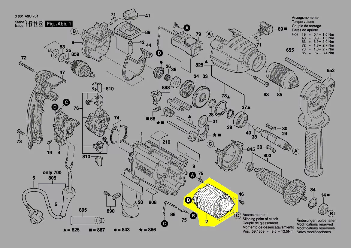 Stator 2 604 220 729 Bosch